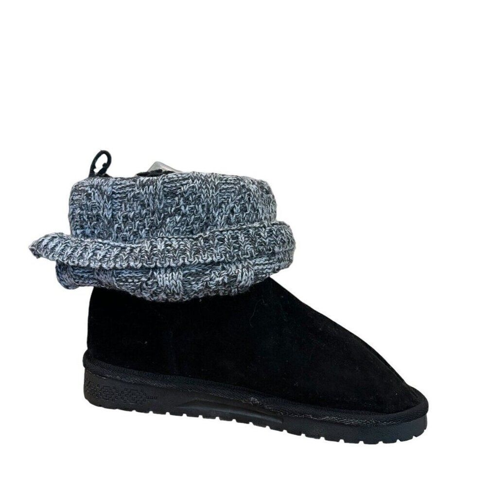 MukLuks Women's 6 Boots Faux Suede Faux Fur Ankle Booties Water Resistant NWT - Picture 3 of 7